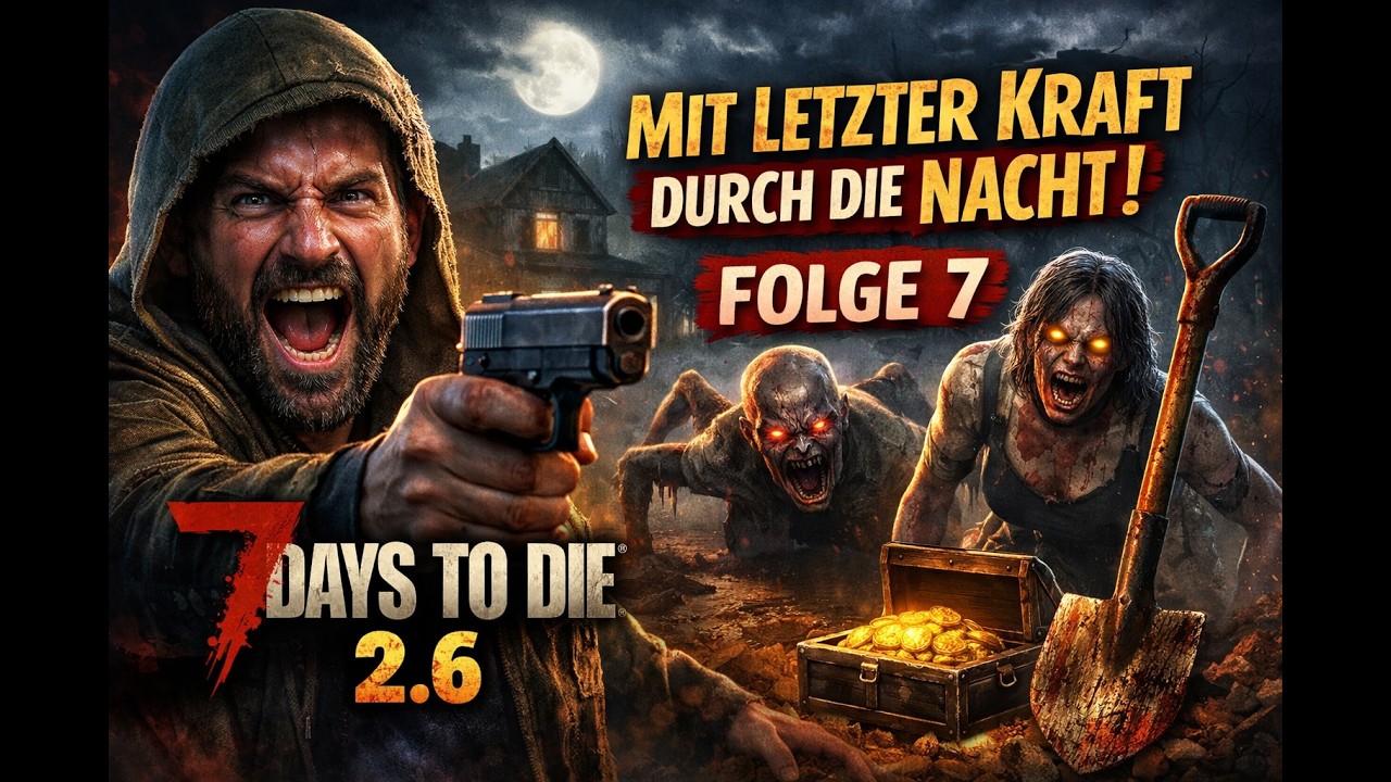 7 Days to Die 2.6 Deutsch Folge 8 – Mit letzter Kraft durch die Nacht 🌙 😱 🔥