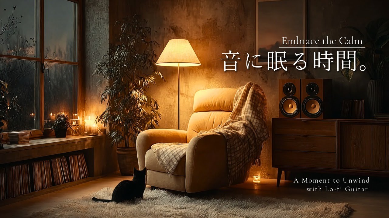 【夜の癒しBGM】落ち着きたい夜に、音に眠る時間。｜読書・勉強・睡眠｜Lo-fi Guitar［135分］🌙🎵