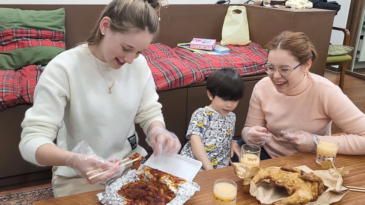 야식으로 닭발을 시켰더니 처제가 신났습니다 (한국여행 9편)