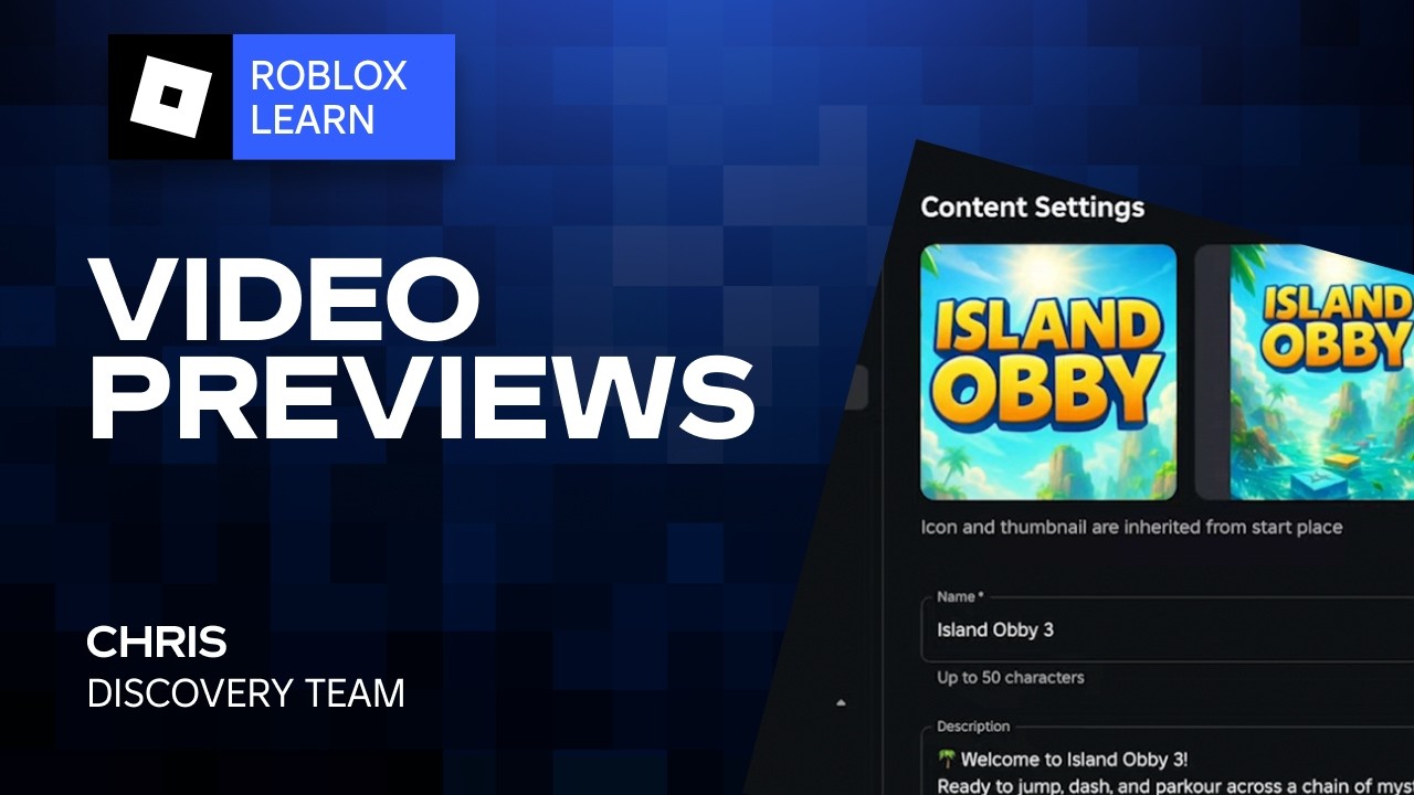 Узнайте больше о видеопревью в Roblox