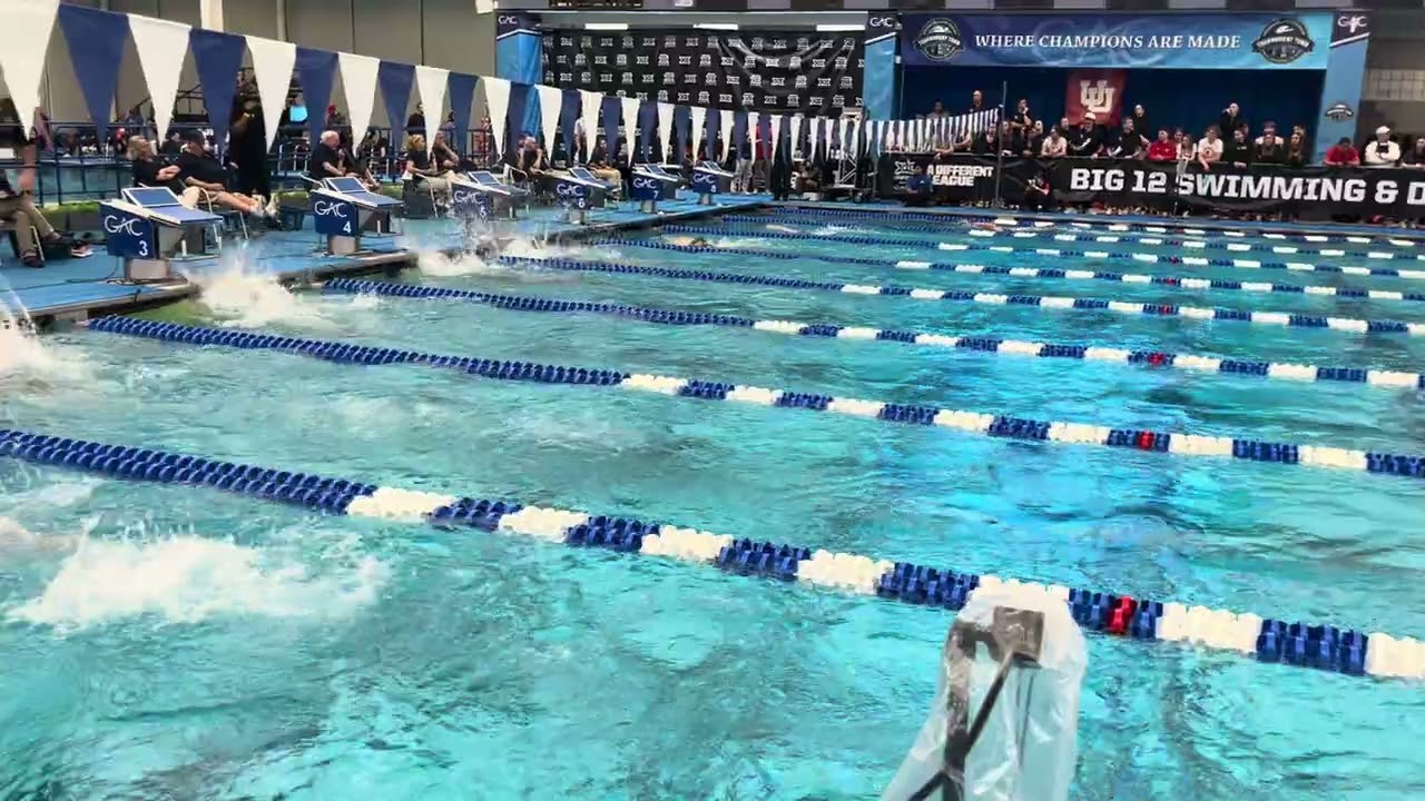 Men’s 500 freestyle A final Big 12 championships, Arizona State University
