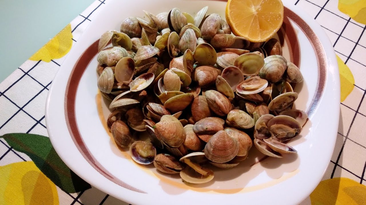Chirlas al vapor con un toque de ajo y perejil
