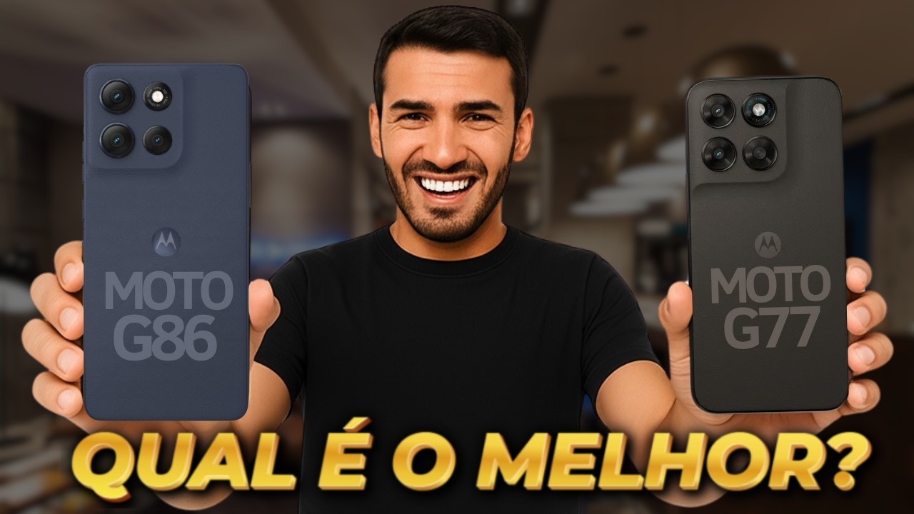 Moto G86 vs Moto G77 Qual é o MELHOR? (Comparativo)