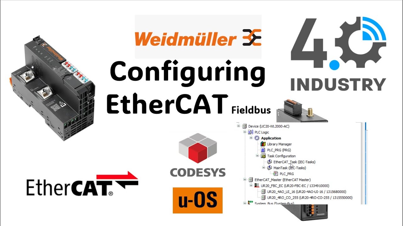 uOS Codesys configuring EtherCAT within Codesys (u-OS) Weidmueller