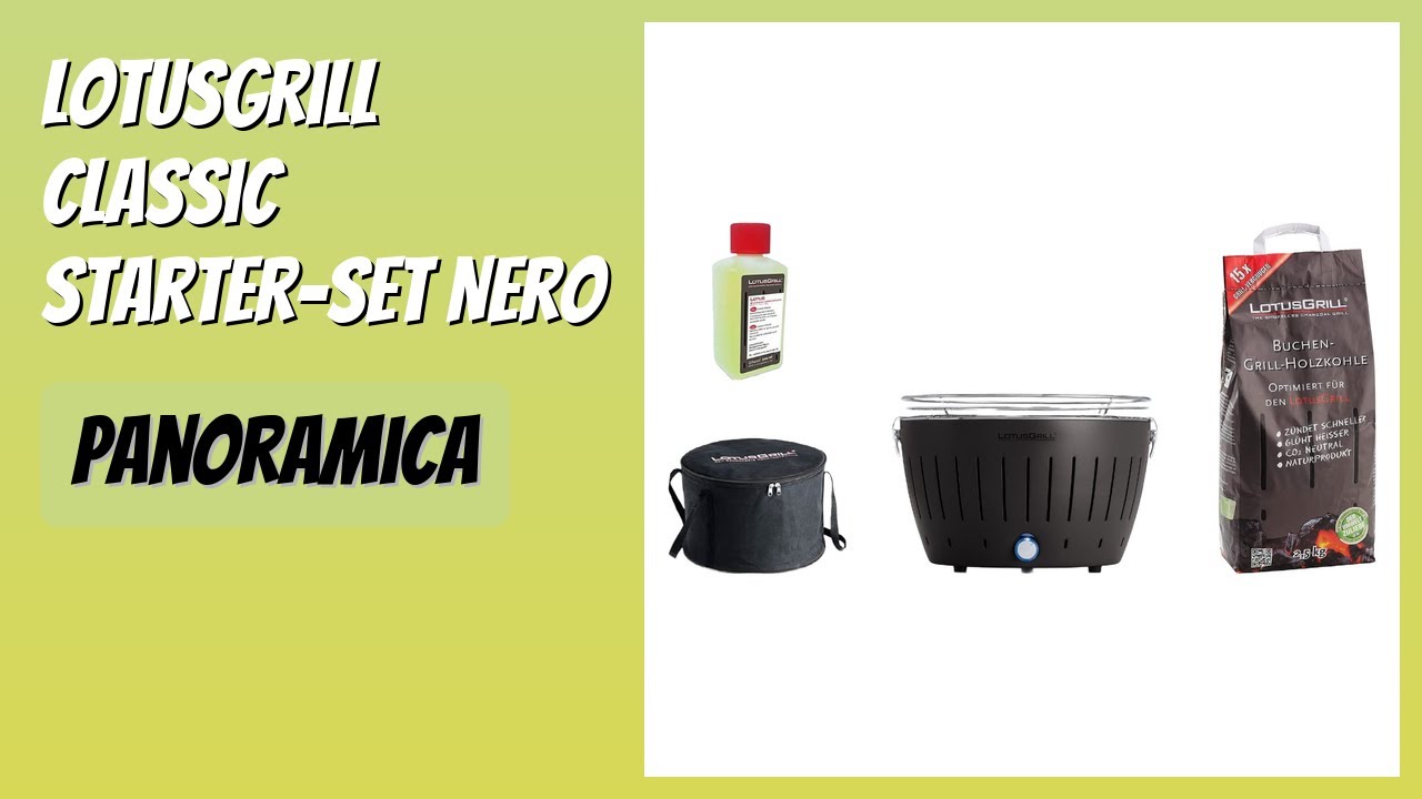 RECENSIONE (2026) : LotusGrill Classic Starter-Set Nero. DETTAGLI