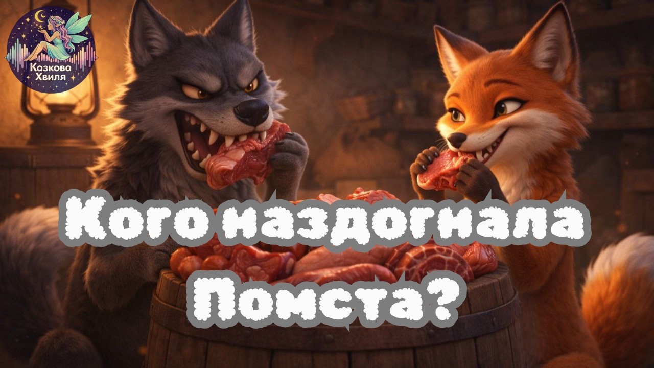 Вовк і Лисиця 🦊 | Хитра лисиця і злий вовк | Аудіоказки українською