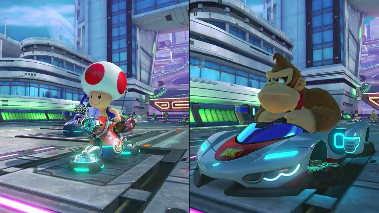 Mario Kart 8 Deluxe | Egg cup | 2 Player | Toad vs Donkey Kong