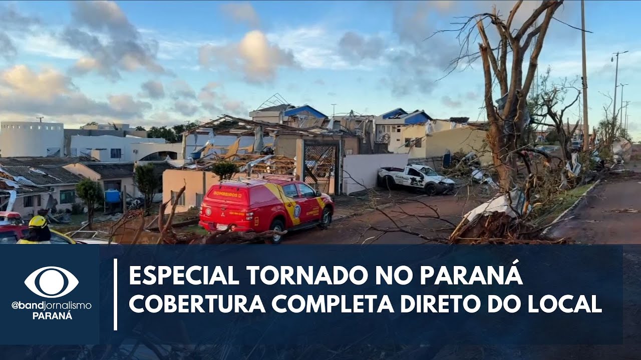 Tornado em Rio Bonito do Iguaçu no Paraná deixa seis mortos e destruição | Especial cobertura BAND