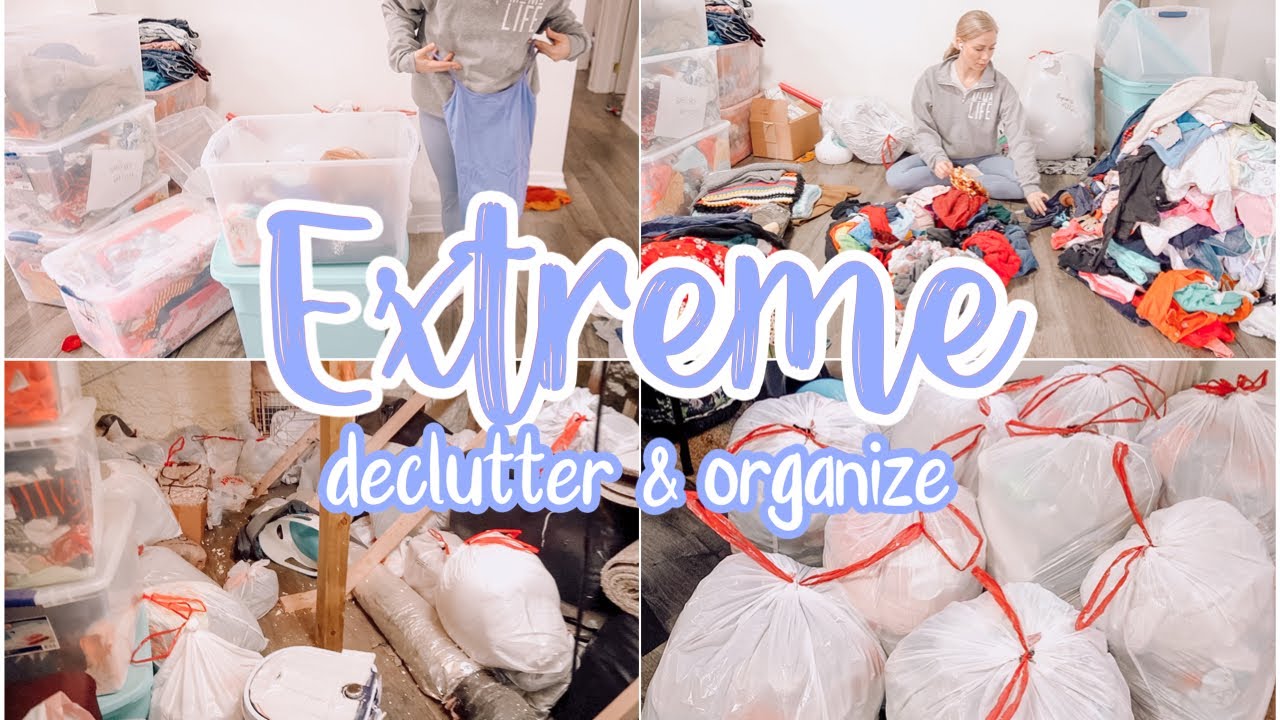 EXTREME DECLUTTER AND ORGANIZE // SPRING CLEANING MOTIVATION // CLEANING MOTIVATION // CLEAN WITH ME