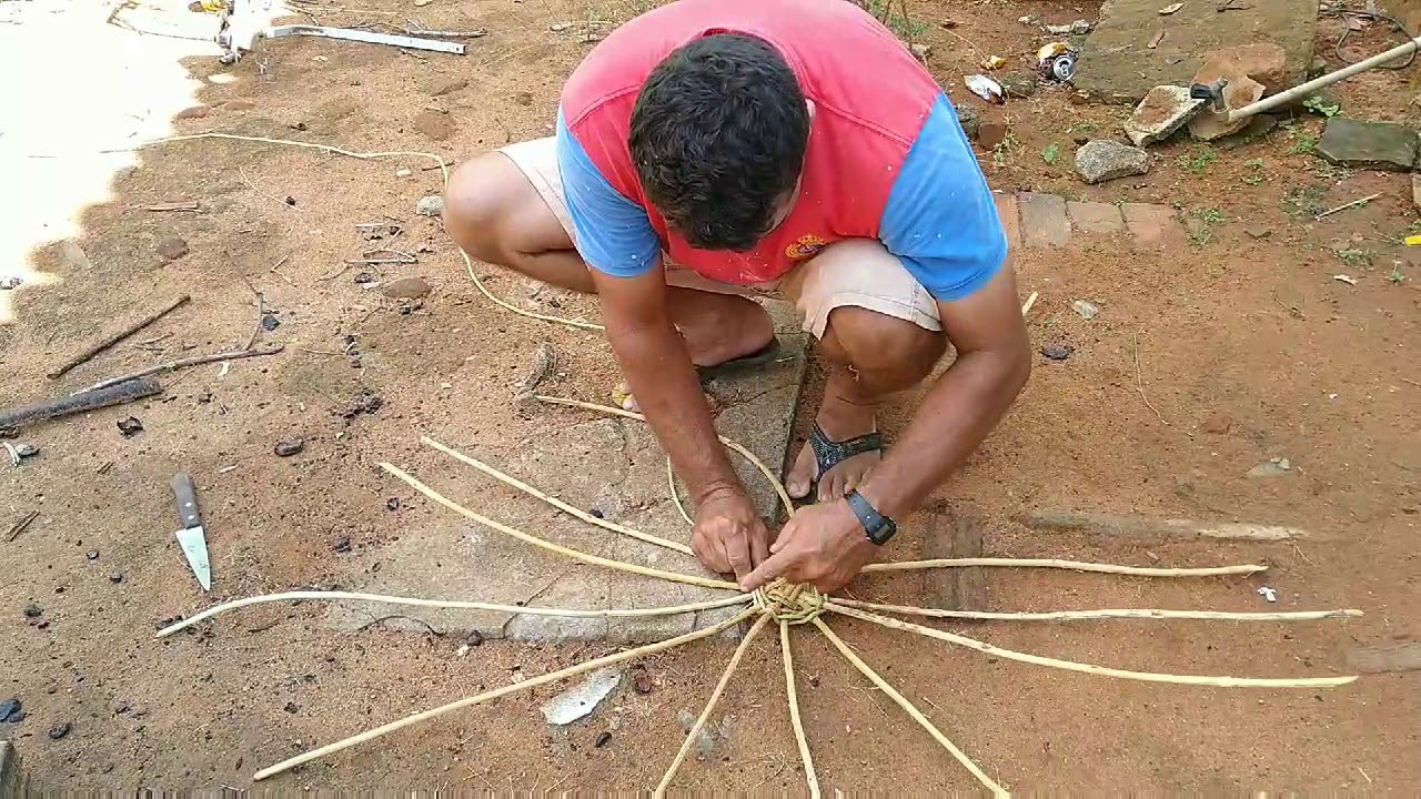 Passo a passo como fazer um cesto de cipó artesanal