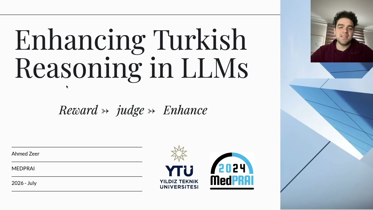 MEDPRAI 2026 || Search-Based Turkish Reasoning in LLMs || Conference Presentation