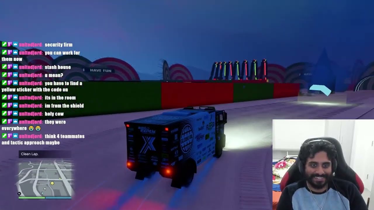 GTA V Snowy Stunt Racing