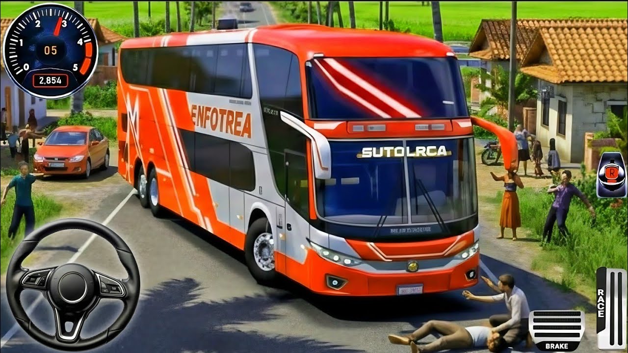 🚍 Offroad Bus Simulator 3D Game - City Coach Bus Simulator Game 2025 - Android Gameplay