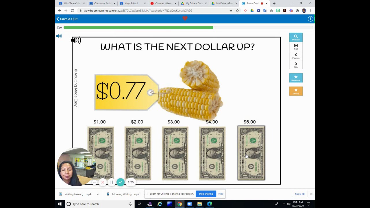 Life Skills Math Lesson: Using the Next Dollar Method to Make Purchases