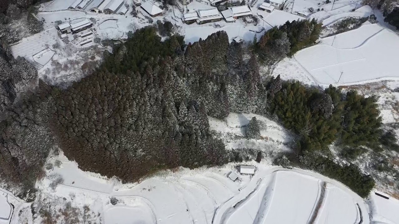 前津江の雪景色