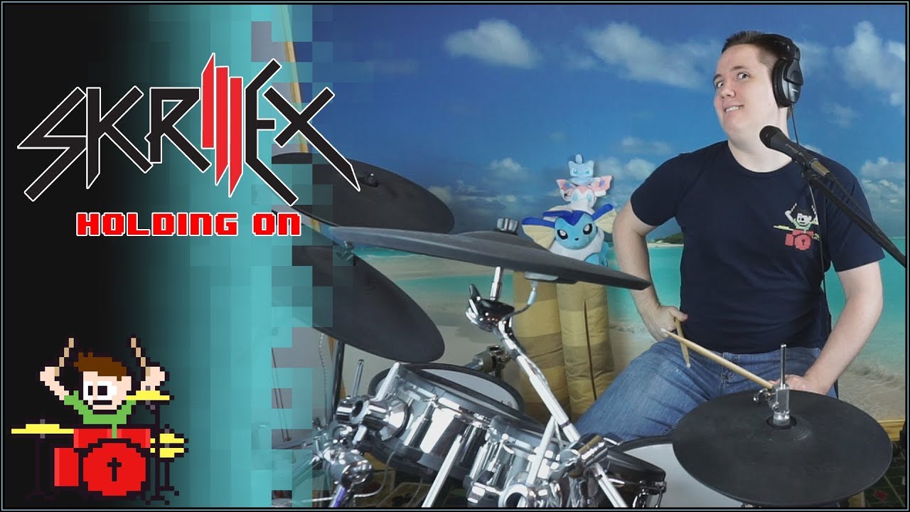 Monsta - Holding On (Skrillex Remix ft. Nero) On Drums!
