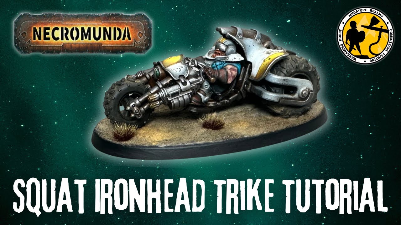 Warhammer 40K | Necromunda | Ironhead Squat Svenotar Scout Trikes | Tutorial
