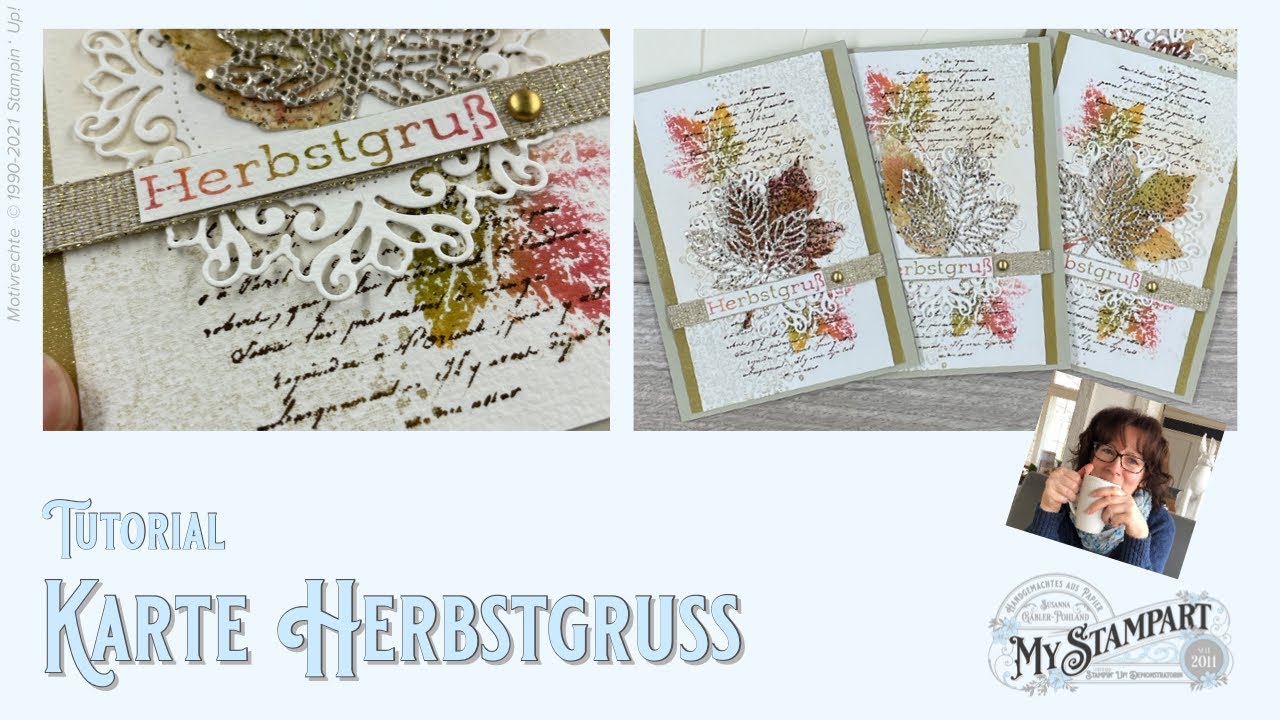 Herbstkarte, Geburtstagskarte Herbst mit Gorgeous Leaves von Stampin' Up!®