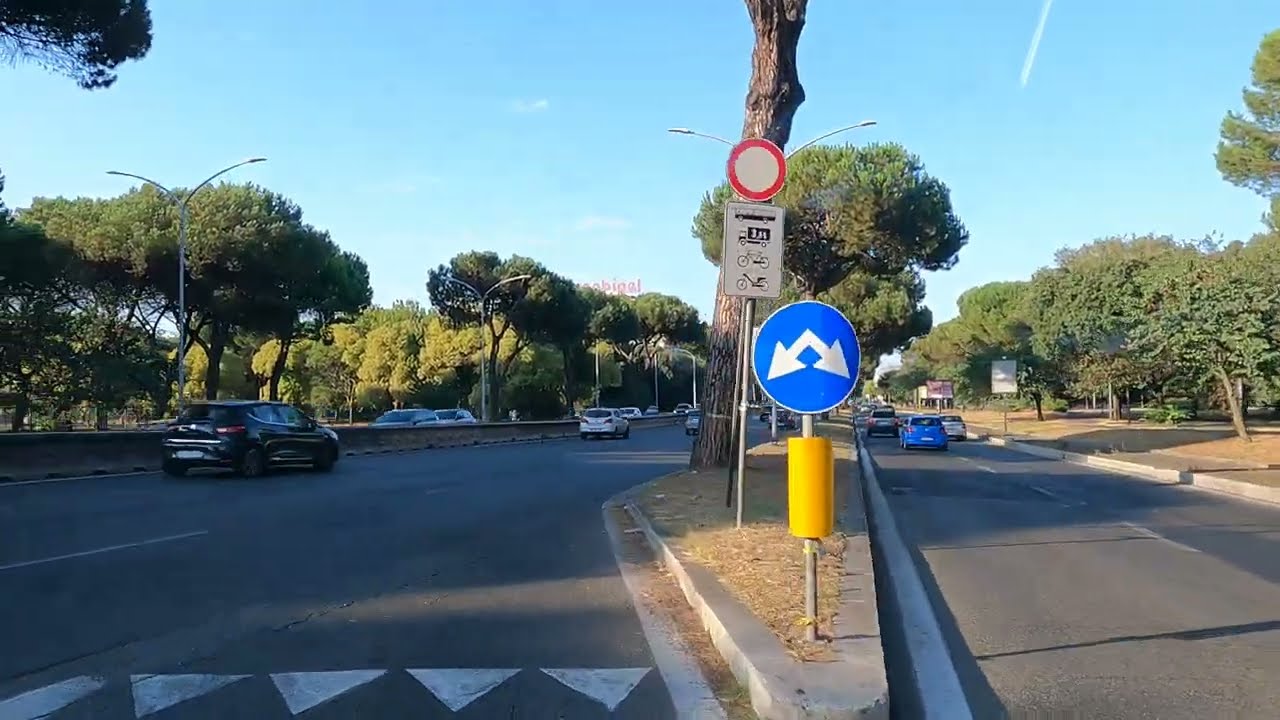 Scenic drive in ROMA - 🇮🇹 Italy 🇮🇹