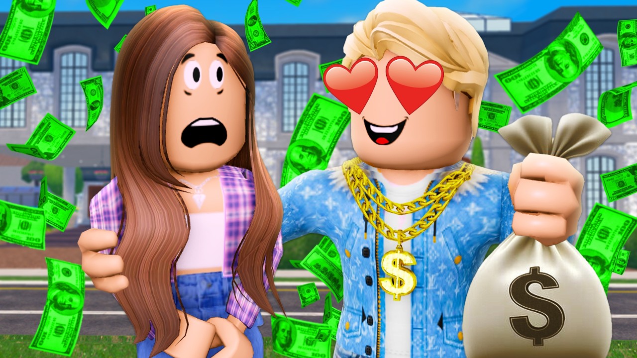 BILLIONAIRE Has A CRUSH On Her! (A Roblox Movie)