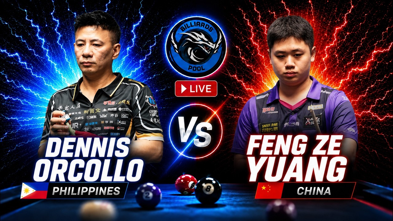 🔴 LIVE | DENNIS ORCOLLO VS FENG ZE YUANG | CHINESE POOL