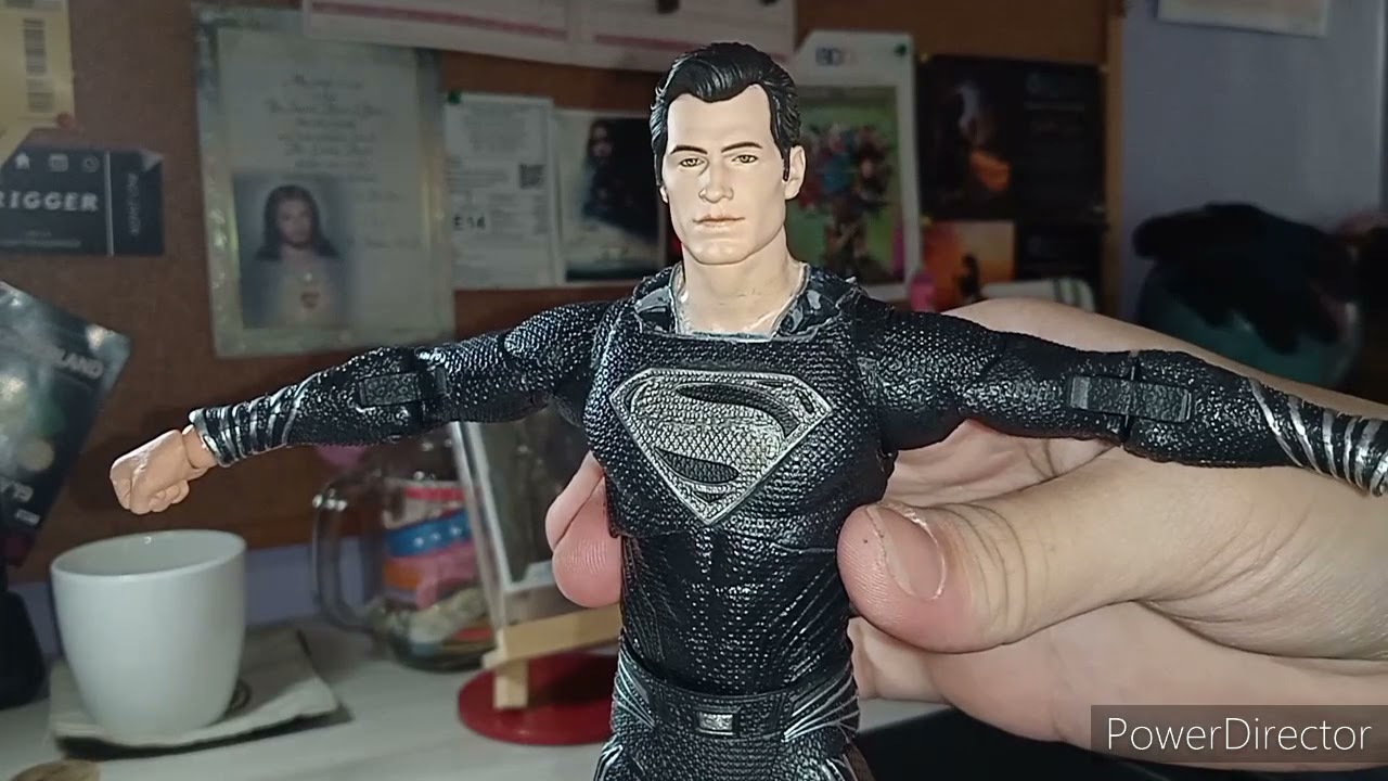 Custom McFarlane Black Suit Superman Figure