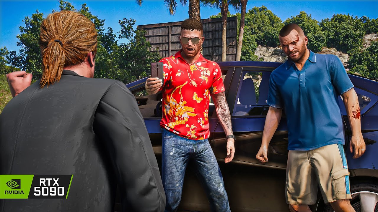 GTA 5 'Trevor meets Michael' Mission 8K Gameplay | RTX 5090 Remastered Graphics MOD