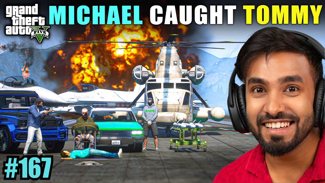 MICHAEL CAUGHT TOMMY | TECHNO GAMERZ GTA V GAMEPLAY #167