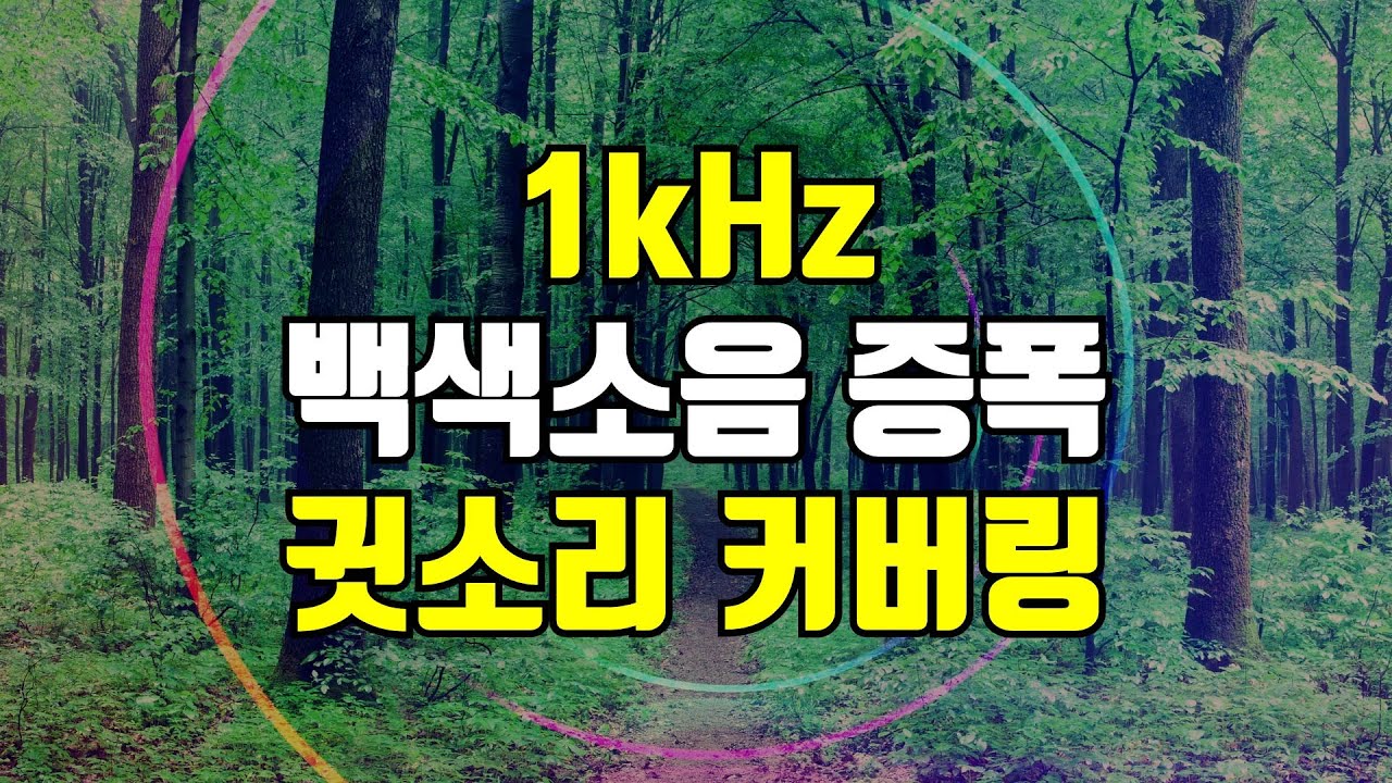 1kHz 증폭 백색소음 - 고음 귓소리 커버링, 바람 부는 쉬이이~ 호오오~ 소리를 덮어주는 고주파 사운드
