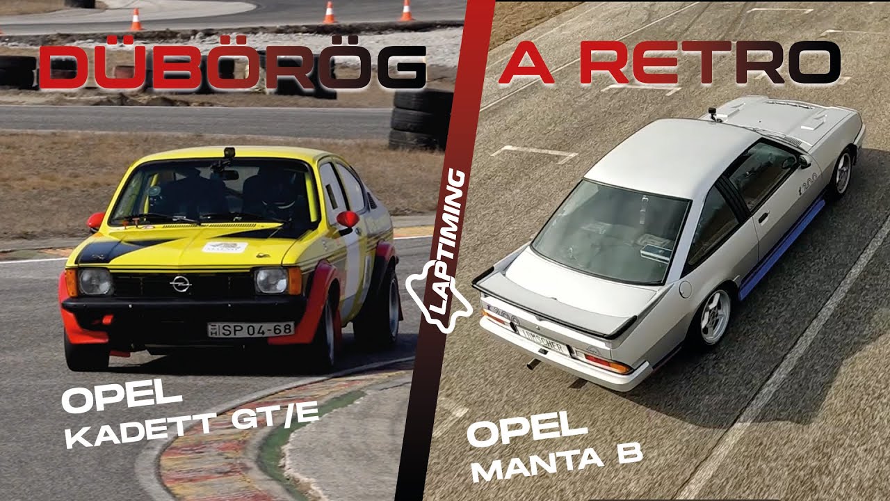 GYEREKKORUNK sportkocsija - Opel KADETT GT/E vs. Opel MANTA B (Laptiming Ep. 223.)