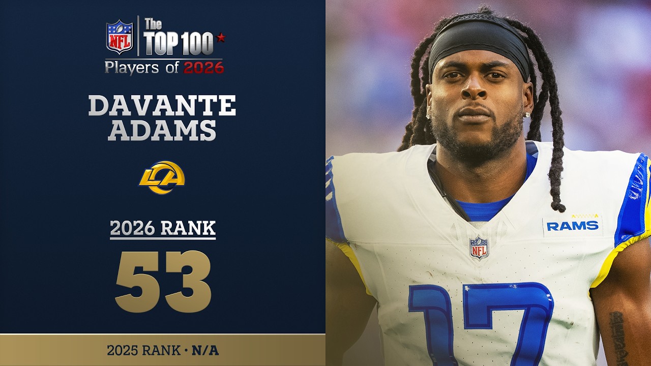 53: Davante Adams (WR, Rams) | Top 100 Players of 2026
