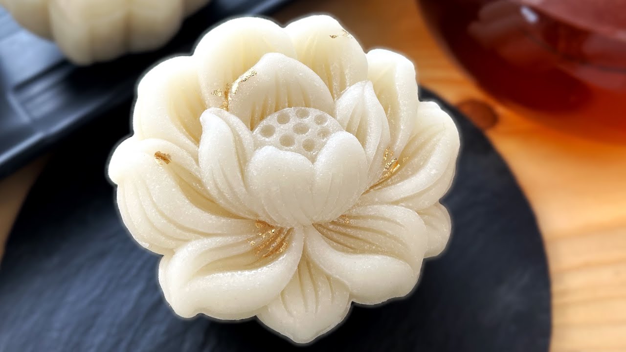 BÁNH DẺO ÍT NGỌT NHÂN ĐẬU XANH MÈ RANG #bánhdẻonhânđậuxanh