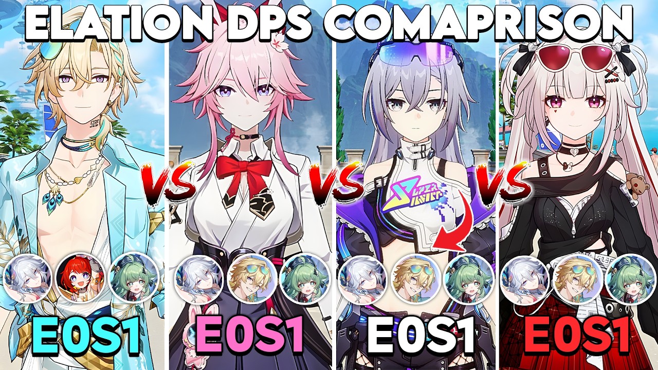 [V5] BEST ELATION DPS IN 4.5?? E0S1 Aventurine SP vs SW 999 vs Evanescia vs Sparxie | HSR.