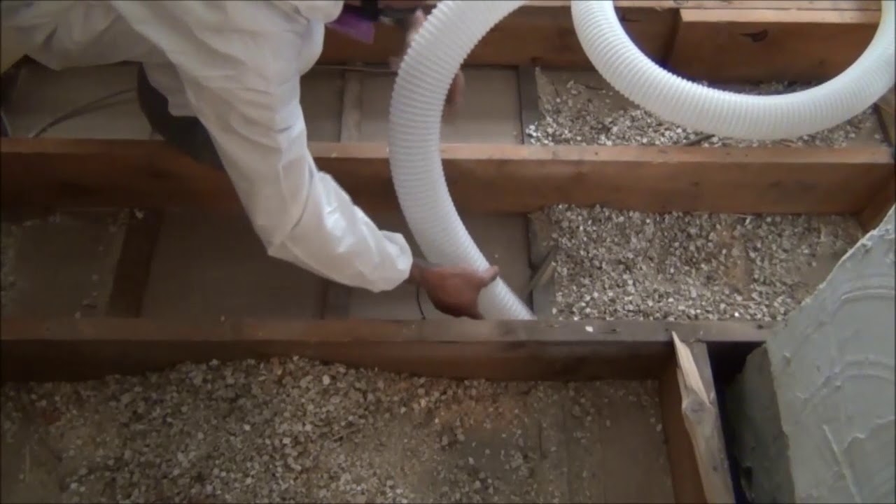 Attic Vac Vermiculite Removal Vacuum by Ruwac (In Action for Attic Insulation Cleanup)