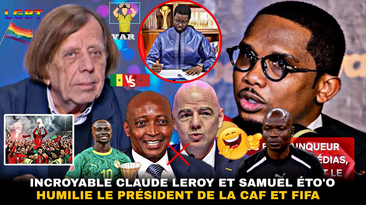 Incroyable Samuel Éto’o et Claude Leroy humilie le président de la CAF et FIFA…Réaction Sadio Mané☺️