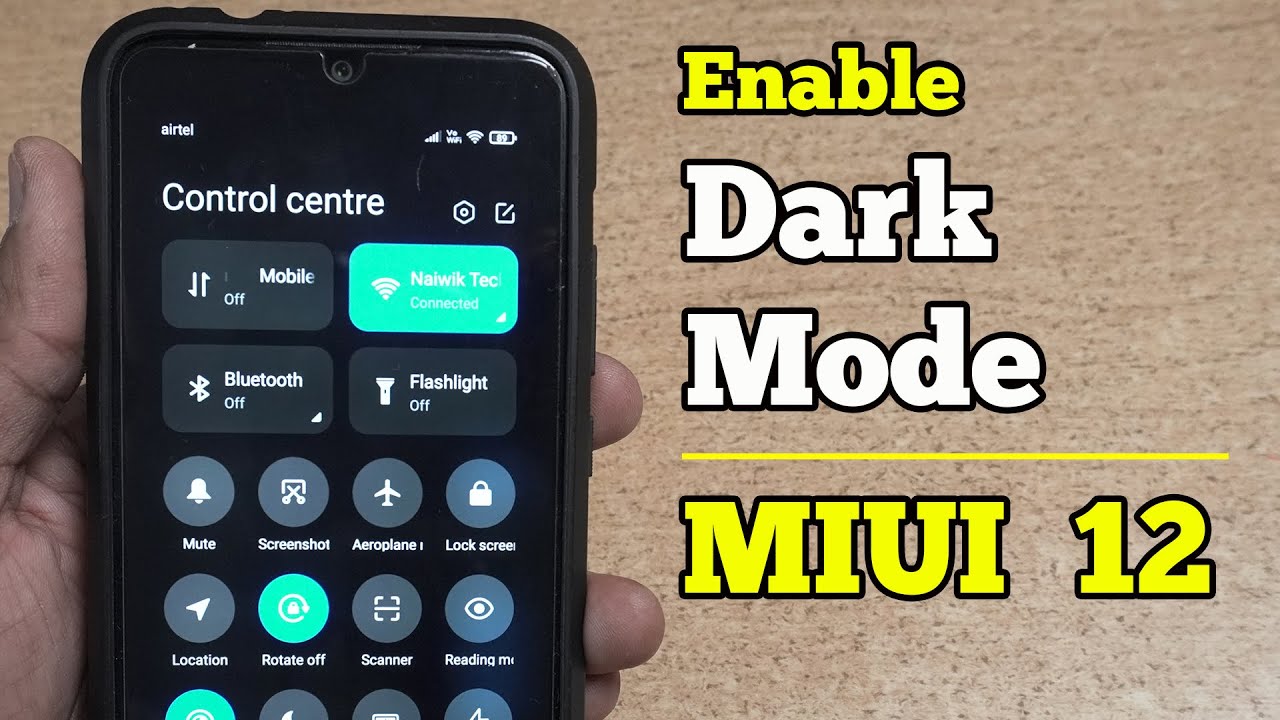 How to Enable Dark Mode in Miui 12