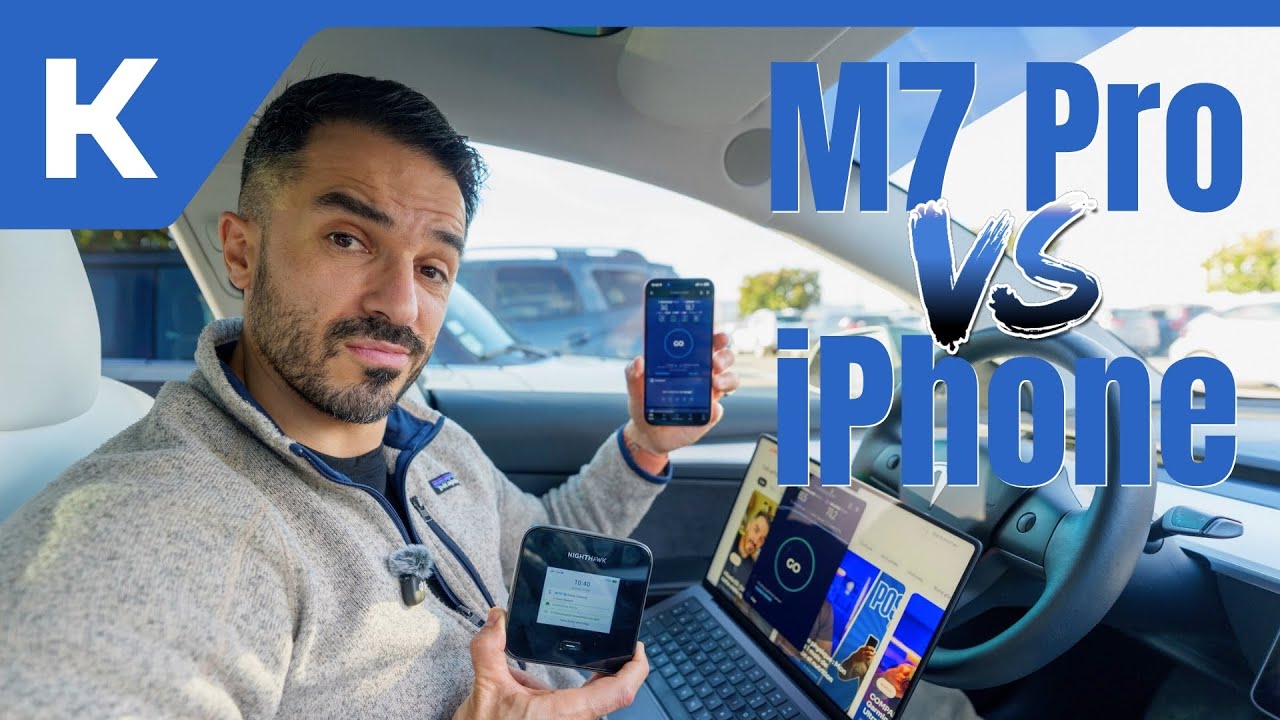 Tests de débits entre le Netgear M7 Pro et l'iPhone 17 Pro Max