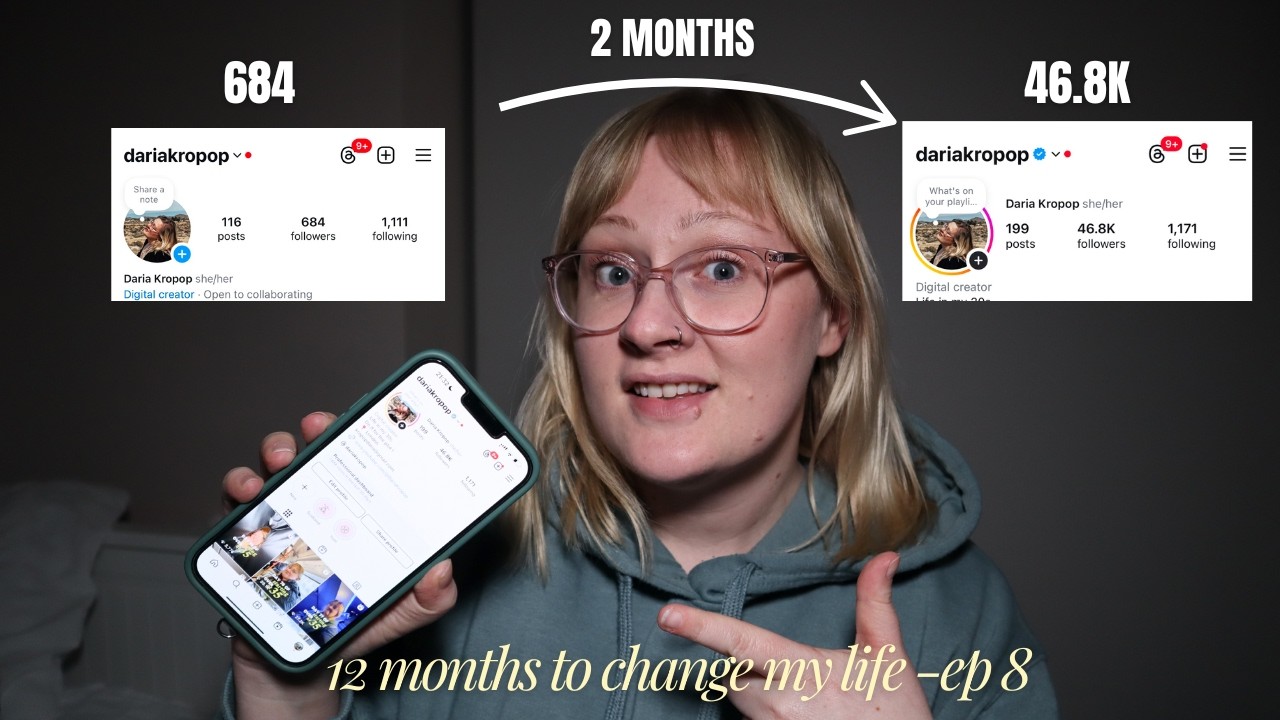 I gained 40k followers in 2 months. Starting over at 35 - ep8