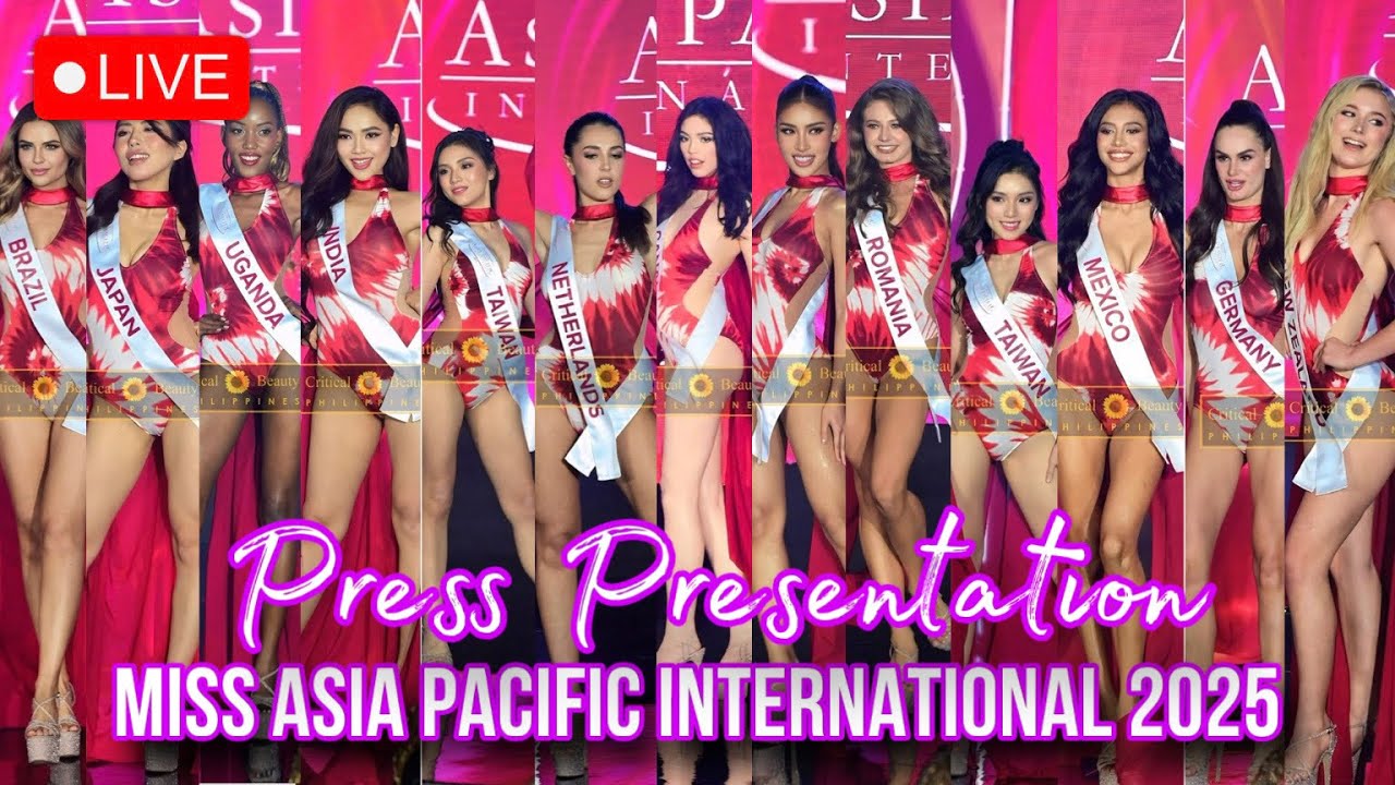 LIVE  Miss Asia Pacific International 2025 Unveils Global Delegates at Manila Press Presentation
