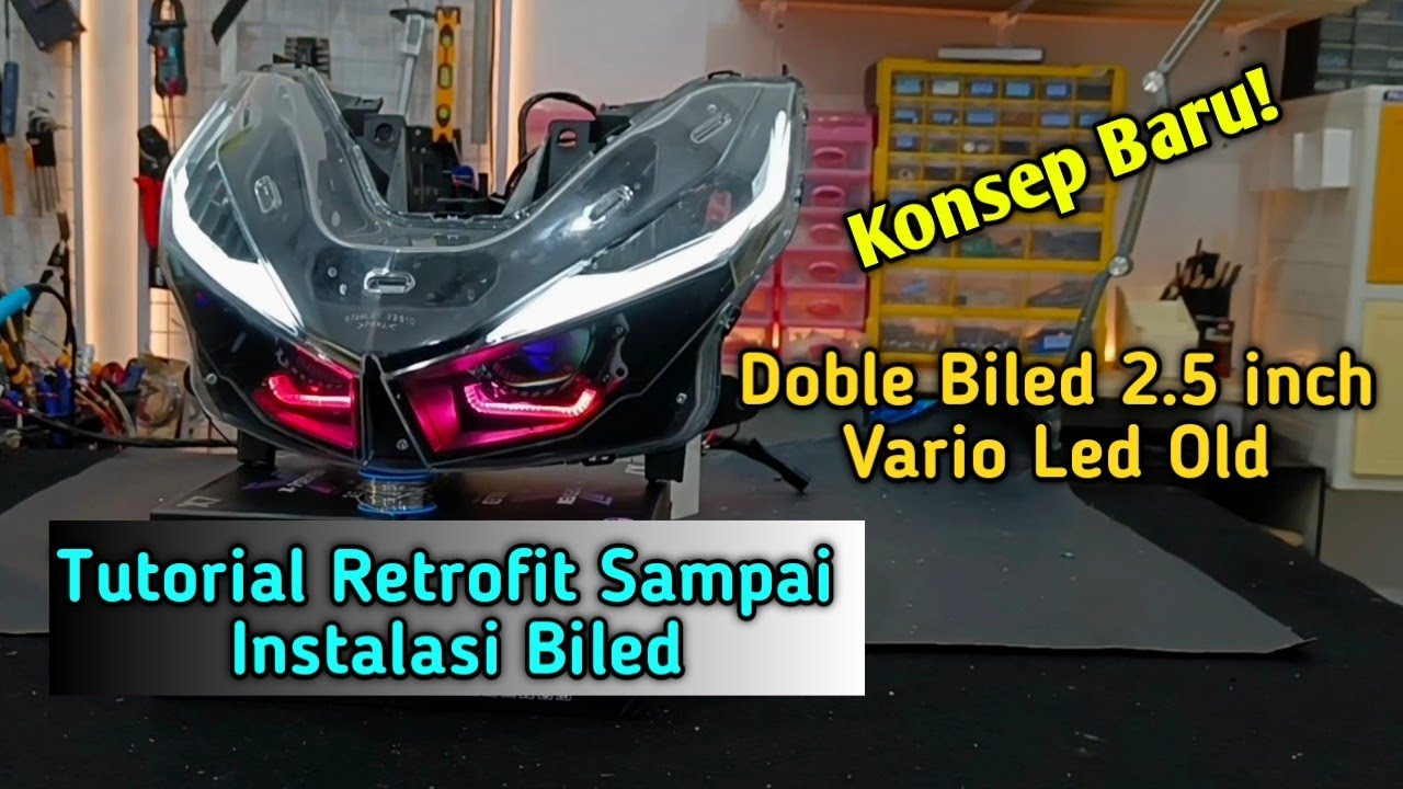 konsep Simple Doble Biled 2.5inch Tutorial Vario Led Old