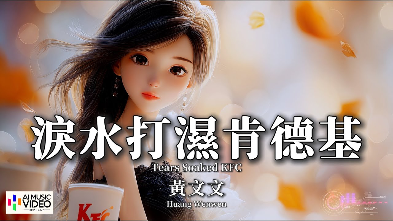 【高清MV】黃文文 - 淚水打濕肯德基【Pinyin + Eng Sub | AI音樂視頻 | 繁體拼音英文動態字幕】 Huang Wen Wen【黄文文 - 泪水打湿肯德基】