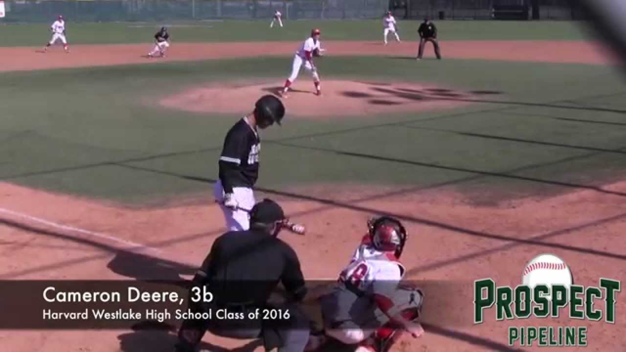 Cameron Deere, 3b, Harvard Westlake High School, CIF Playoff Home Run vs Mater Dei