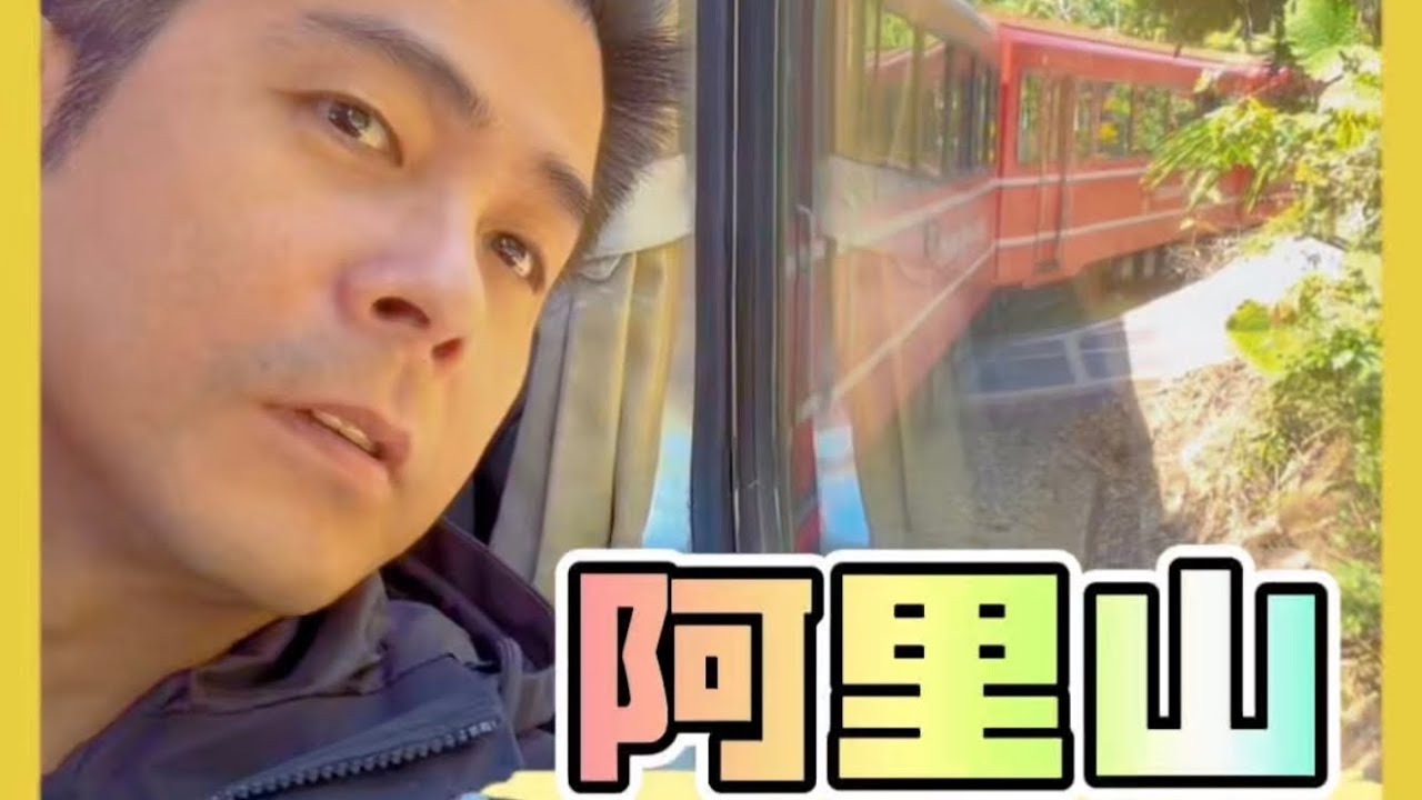 坐阿里山森林小火車上山吃便當🍱看日出😄