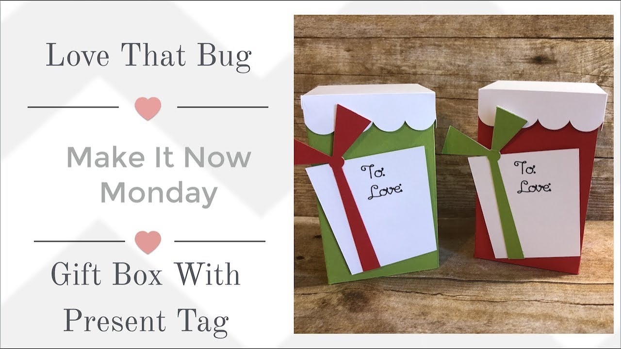 Gift Box With Tag | Cricut Explore