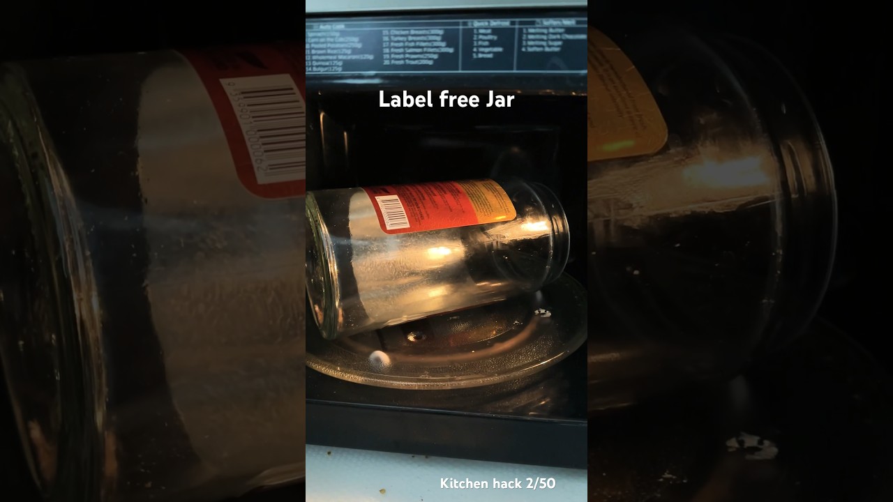 The Fastest and Easiest Way to Remove Labels from Glass Jars | Kitchen Hacks | Bitty&rsquo;s Kitchen