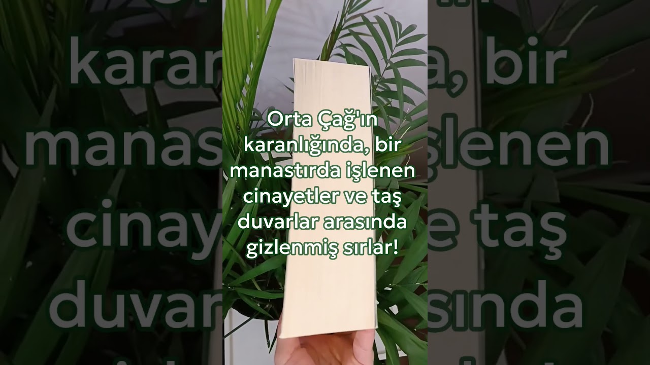 Sadece 7 G&uuml;n&uuml; Anlatan O Polisiye Roman: G&uuml;l&uuml;n Adı #booktube #kitap&ouml;nerisi #kitaptavsiyesi