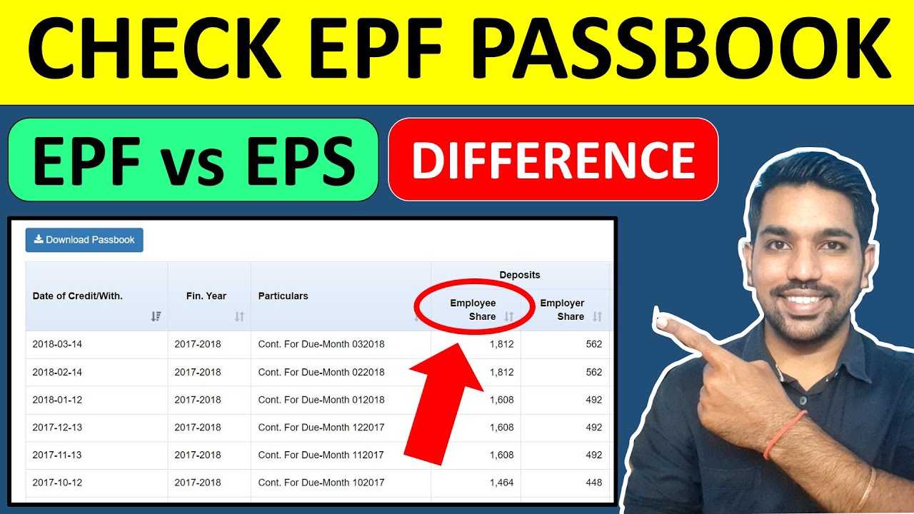 EPF vs EPS Difference | EPF Passbook Login Online | How to Check EPF Balance Online