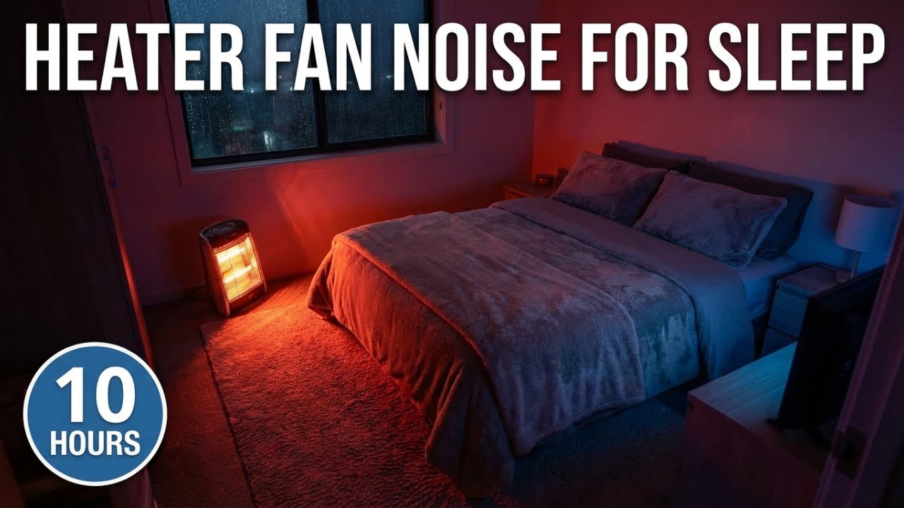 POV: It’s freezing outside but you are warm inside 🌧️🔥 | Fan Heater Sounds For Sleep