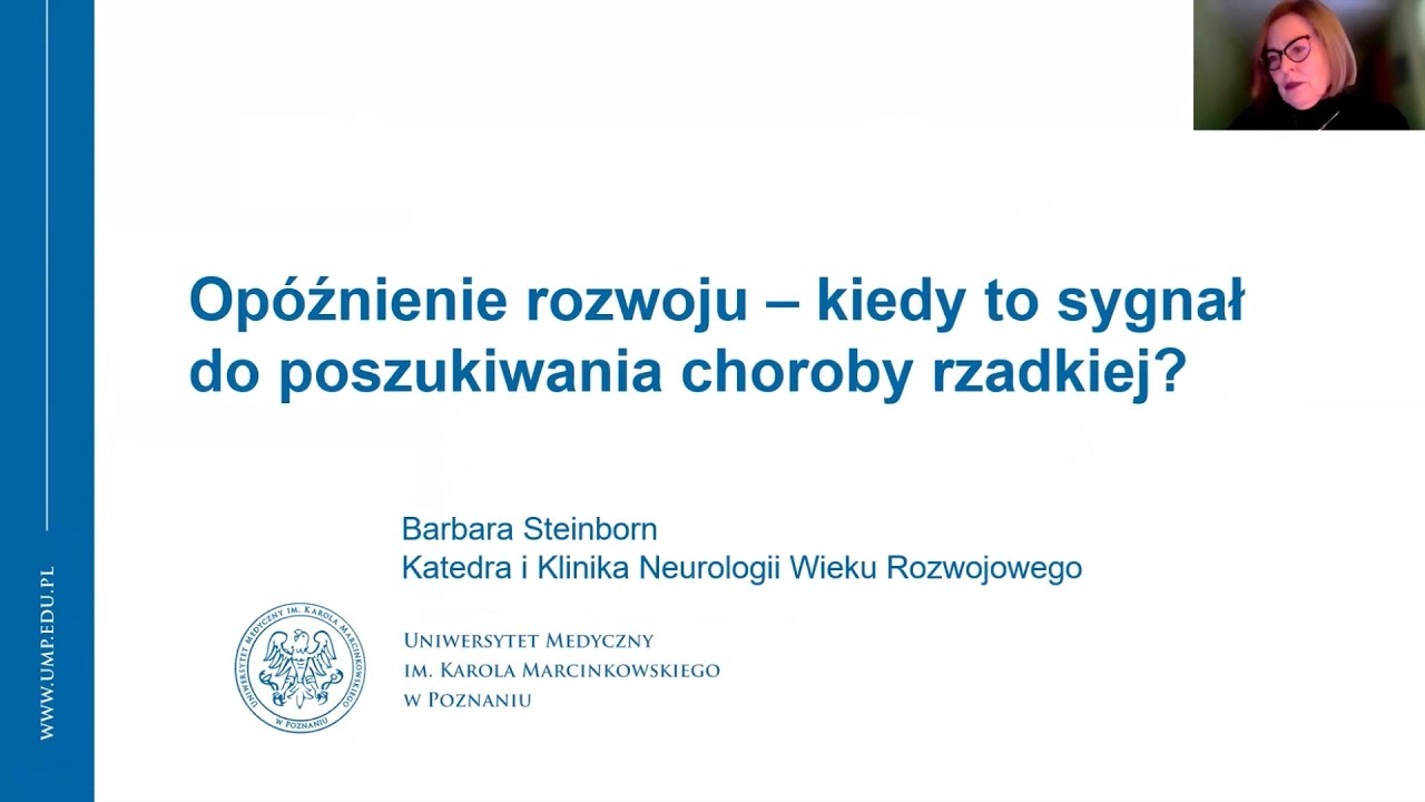 prof. dr hab. n. med. Barbara Steinborn - II Og&oacute;lnopolska Konferencja poświęcona zespołowi Angelmana