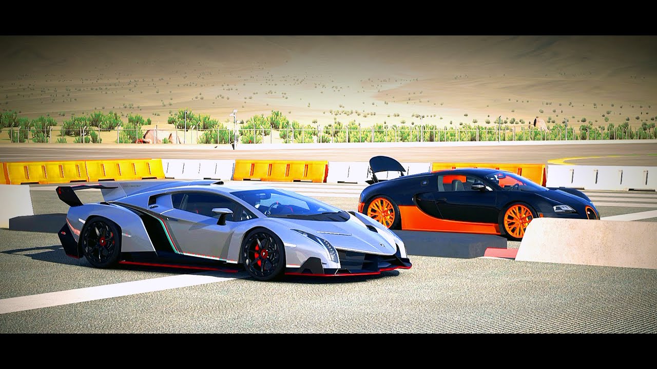 Forza 5 Drag Race: Lamborghini Veneno vs. Bugatti Veyron SS
